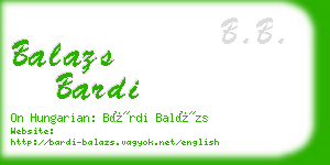 balazs bardi business card